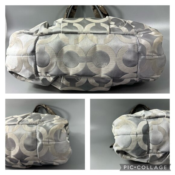 Coach # 17689 Limited Edition Madison OP Art Sateen Maggie Shoulder Bag - Picture 15 of 15